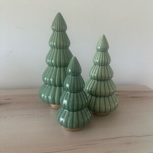 Target Threshold Tree Figures Set of 3 Christmas Winter Decor NWT